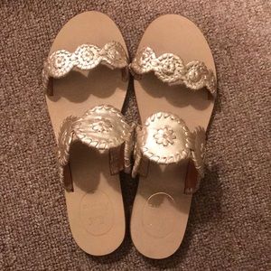 Platinum Jack Rogers Lauren Sandal